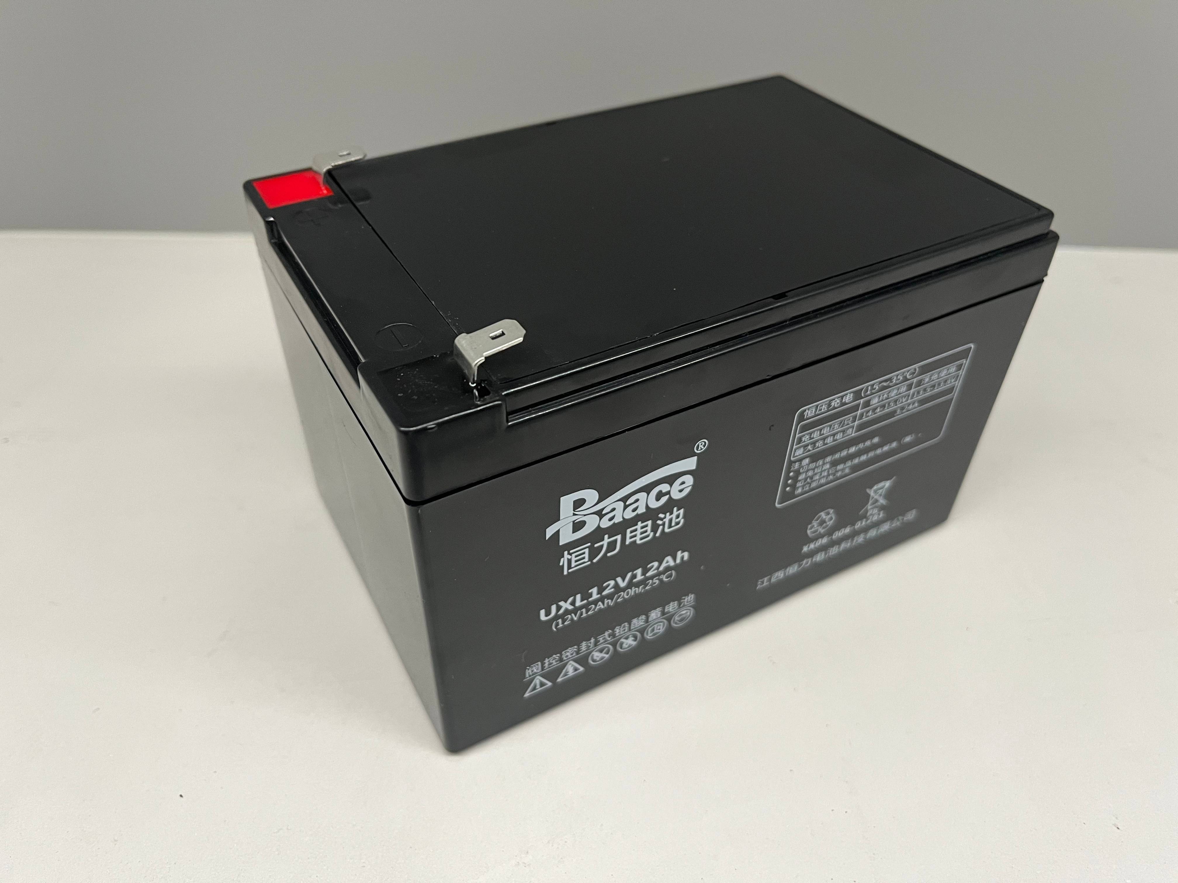 BAACE恒力铅酸蓄电池UXL12V12AH高清大图