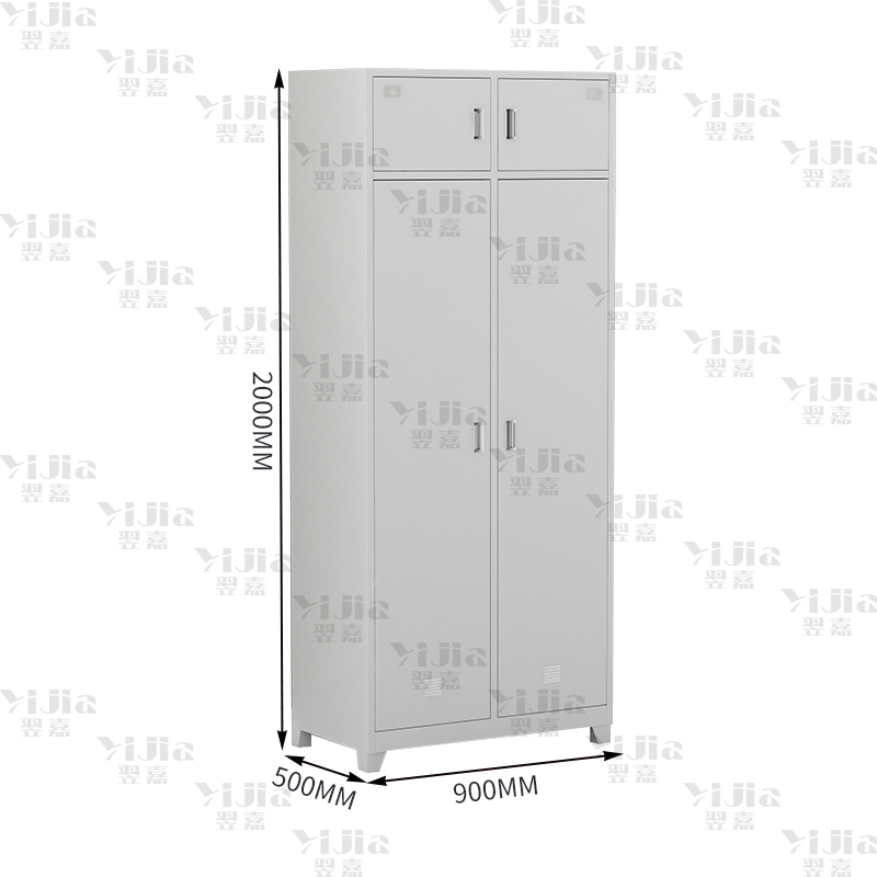 翌嘉YJ3110747 制式营具双人内务柜铁皮更衣柜储物柜衣帽物品柜士兵柜高清大图