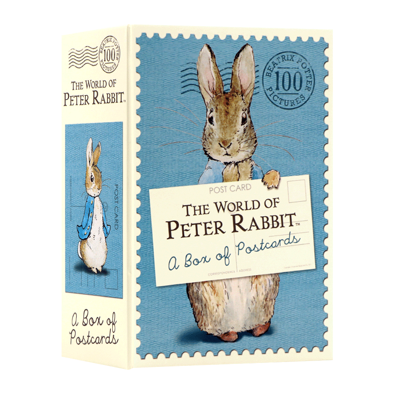 [正版]英文原版 The World of Peter Rabbit A Box of Postcards 彼得兔明信
