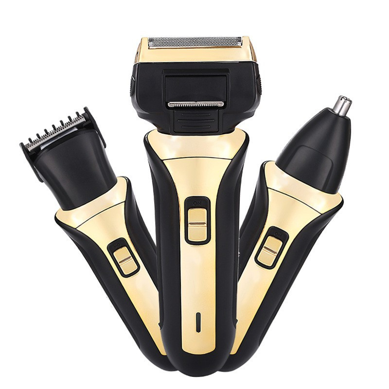 凌科lingke往复式电动剃须刀三合一刮胡刀套装fs1608视频