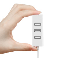 [USB接口扩展]USB3.02.0分线器一拖四笔记本电脑车载扩展多接口线长10cm BASN