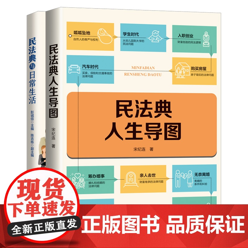 民法典与日常生活+民法典人生导图 社会科学百科全书上海人民出版社法律知识普及科普读物高清大图