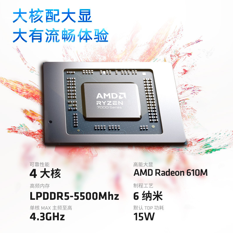 惠普HP 星Book 15.6英寸大屏网课轻薄笔记本电脑R5-7520U/16G/512G/银色[15-fc0252AU]
