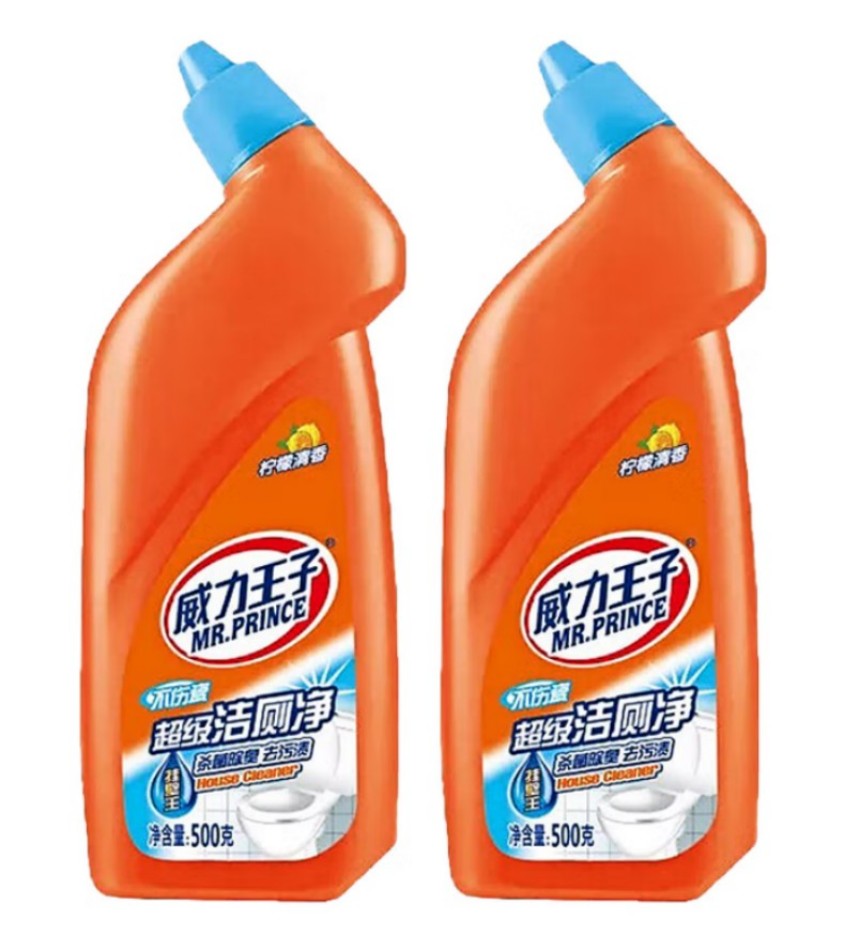 威力王子弯厕双瓶(套装)500g+500g 12套