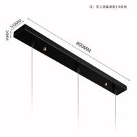 北欧马卡龙吊灯餐厅灯现代简约创意理发店个性吧台单头店铺吊灯罩 80cm长条 暖光