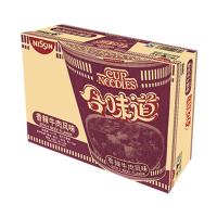 NISSIN/日清合味道香辣牛肉83g*12杯整箱方便面泡面