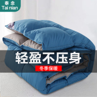 泰念Tainian 被子羽丝绒被芯加厚保暖冬被冬季棉被纯棉磨毛被子单双人秋冬被1.8m床学生被芯羽丝绒保暖纤维被