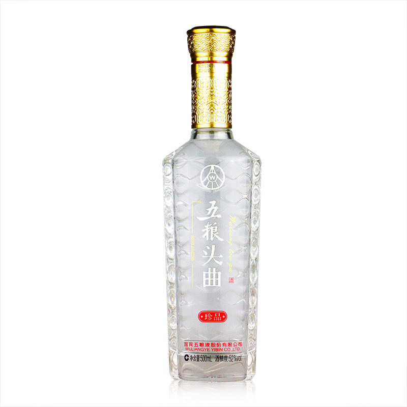 五粮液股份出品五粮头曲珍品52度500ml*1瓶浓香型白酒
