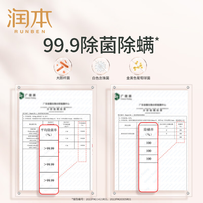 润本内衣专用洗衣液(成人)300ml*2高清大图
