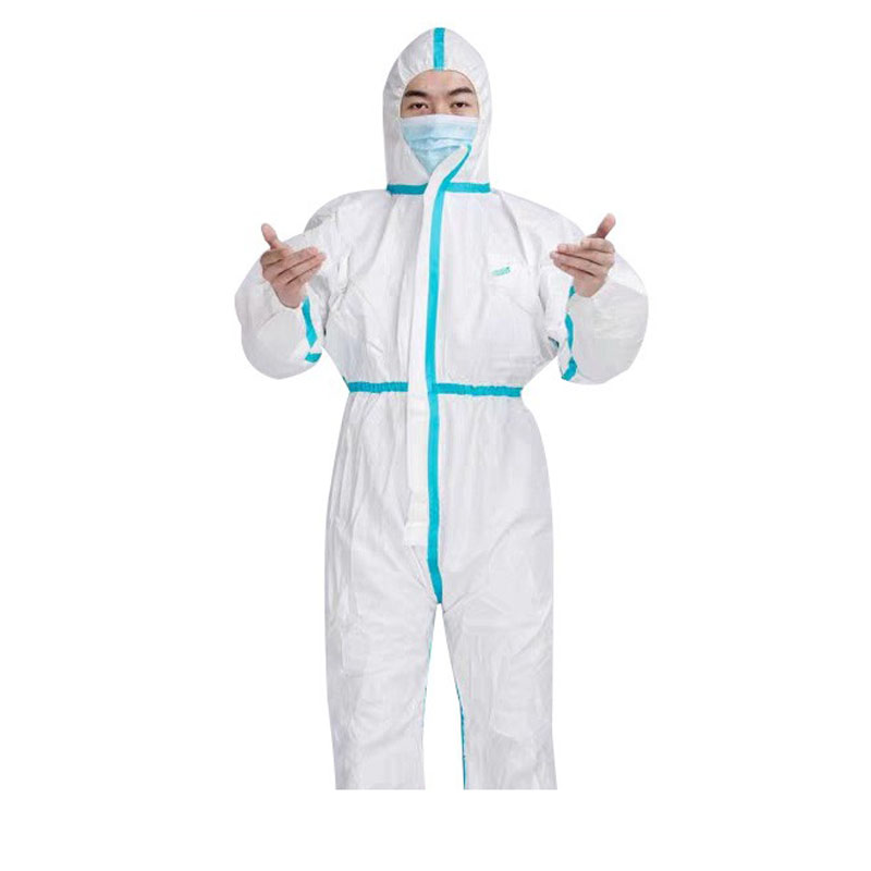 防疫用防护衣服隔离衣带帽含胶条密封