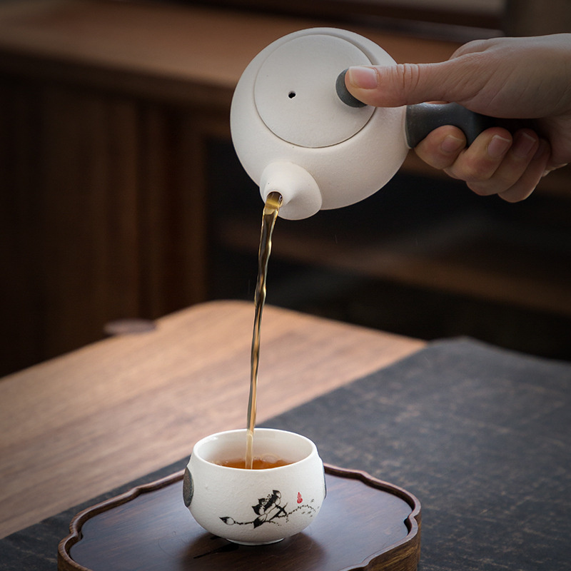伴手礼全套德化雪花釉茶具套装