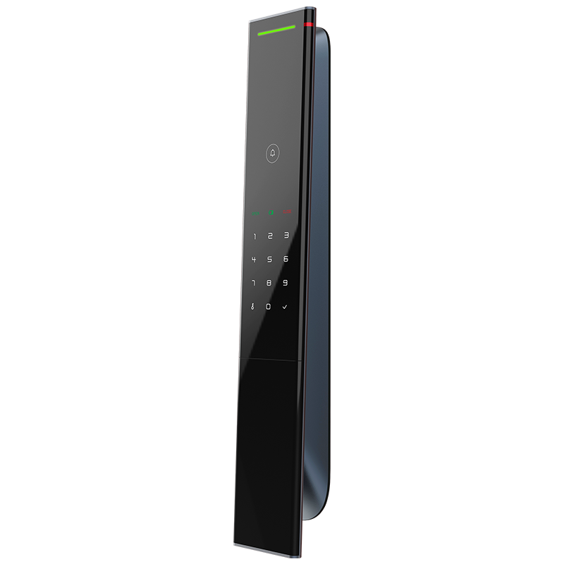 鼎山科技 (DINSTECH) L8 全自动智能门锁家用 大门密码锁入户门办公室电子锁 防盗门指纹锁 科幻蓝