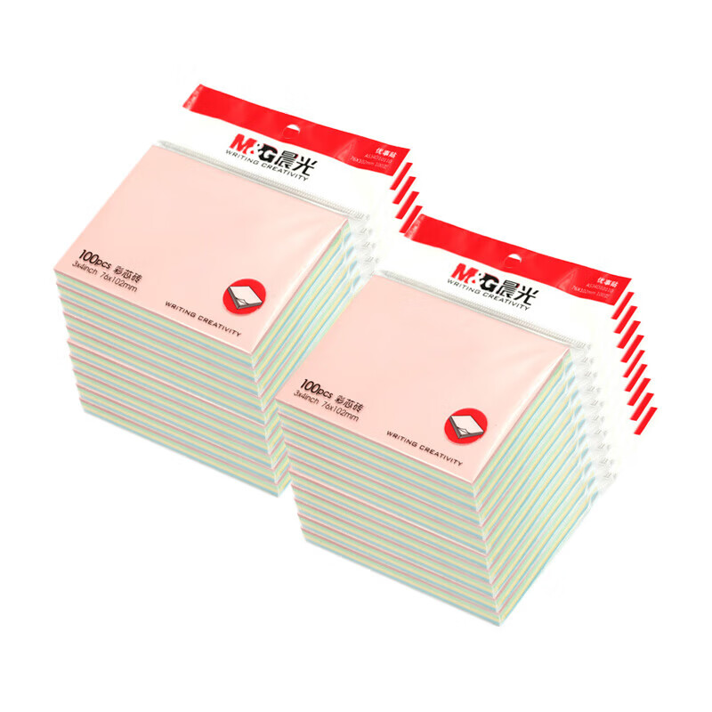 晨光(M&G)3X4多彩自粘便条纸100(经典办公)YS-11高清大图