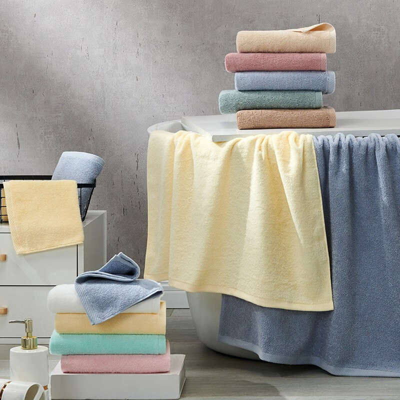 洁玉 甄柔毛巾 颜色随机(GJ) 单条装礼盒J2702-A高清大图