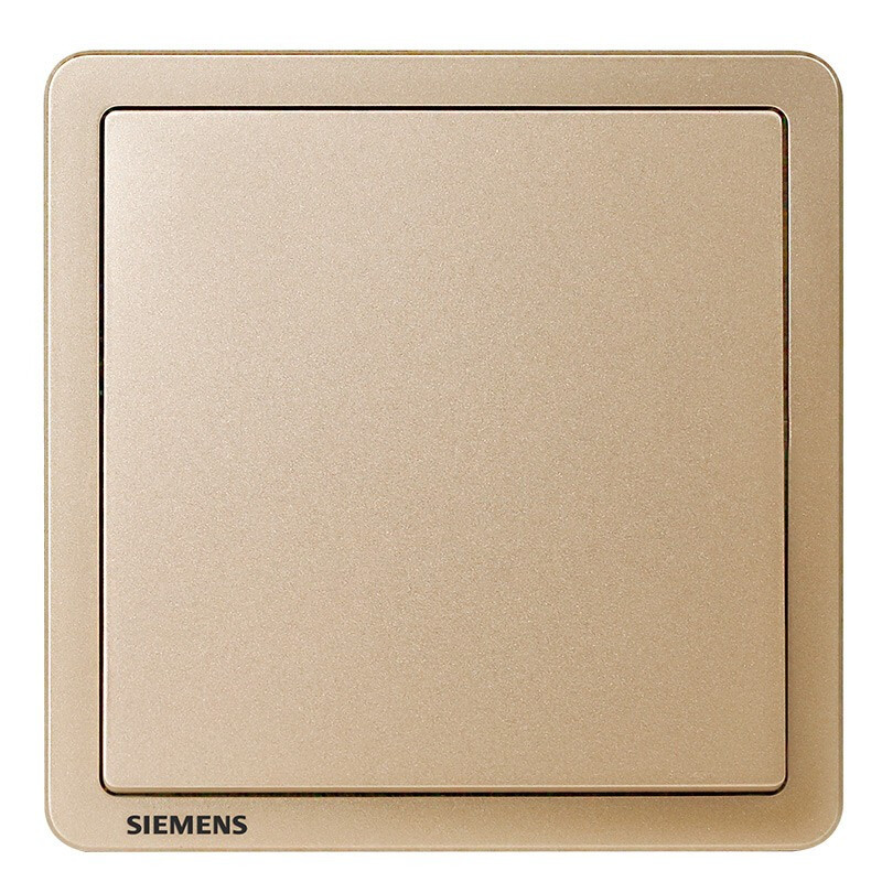 西门子（SIEMENS）开关插座面板 致典系列日耀金色开关插座 一开多控（中途开关）