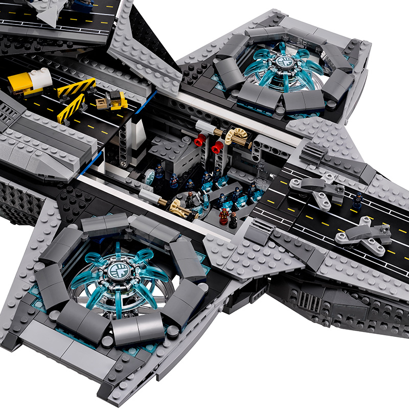 兼容乐高复仇者联盟神盾局天空航母母舰模型成型拼装积木玩具 天空