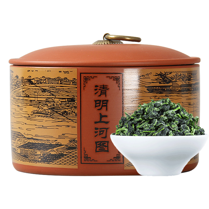 痴福 新茶铁观音浓香型乌龙茶正韵兰花香茶叶散装陶瓷罐装200g 陶瓷罐 河图铁观音200g高清大图