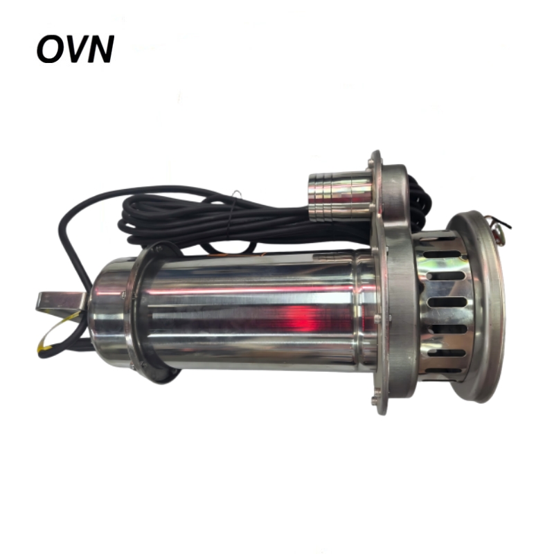 OVN 不锈钢潜水泵污水泵 WQD4-10-0.37S 1寸 台高清大图