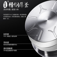 美的(Midea)电压力锅 MY-HT5077P IH1500W大火力浓香翻滚技术 一锅双胆 易清洁 电压力锅 电饭煲