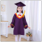 迪鲁奥(DILUAO)儿童演出服装中学生小学生博士服男女毕业礼服幼儿园学士服博士帽