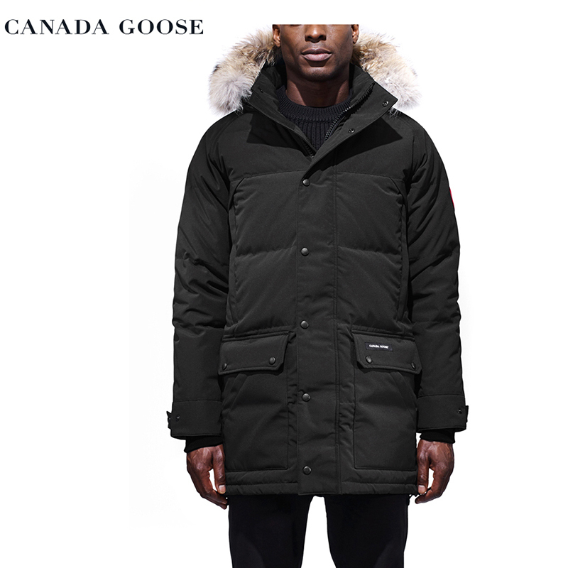 [直营]Canada Goose 加拿大鹅 EMORY系列 冬季男士中长款连帽毛领大衣羽绒服 加鹅