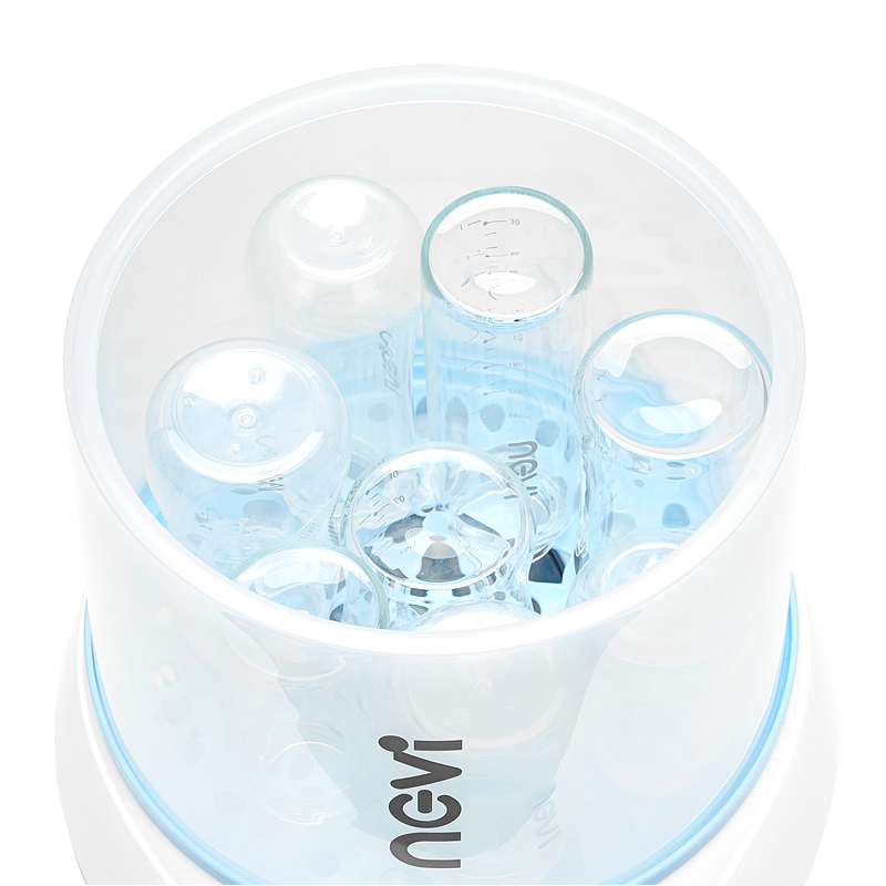 新贝ncvi 液体加热器(奶瓶消毒烘干器)婴儿奶瓶蒸汽消毒锅 宝宝消毒器带烘干 XB-8609高清大图
