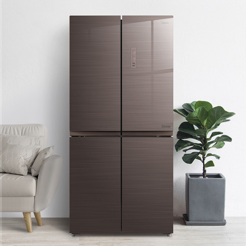[美的臻选]美的(midea)bcd-442wgpm(e) 442升十字门对开门冰箱 铂金