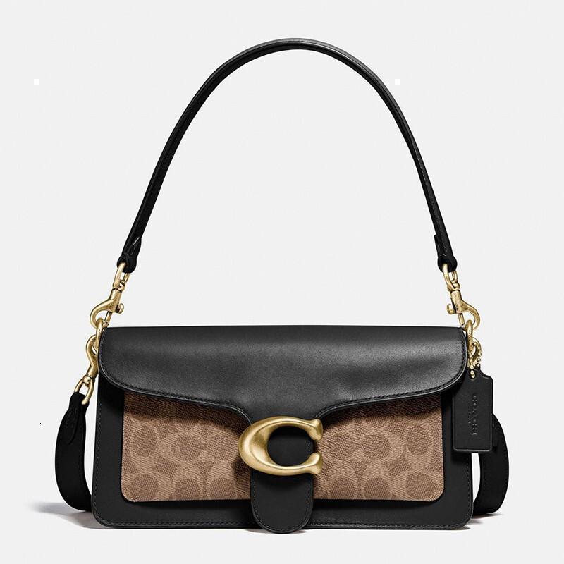 coach 蔻驰女包 tabby 26号气质酒神包 时尚潮流抛光鹅卵石纹女士腋下