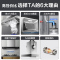 万家乐 烟灶厨电套餐装 18立方大风力欧式顶吸单抽油烟机 钢化玻璃单嵌入式灶具 天然气T1+IQL83B
