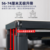 雪中情新款电暖桌取暖桌星云石140*80CM电磁炉平移滑轮电暖炉家用升降电暖茶几取暖餐桌电烤桌烤火桌长方形电炉茶桌茶几