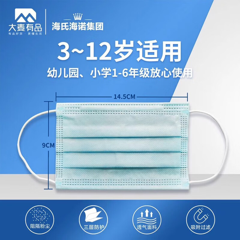 海氏海诺成人医用外科口罩A102