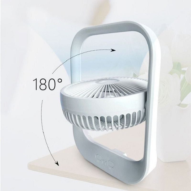 美国西屋usb台式小风扇 tsp02便携式迷你充电180度旋转超静音小风扇