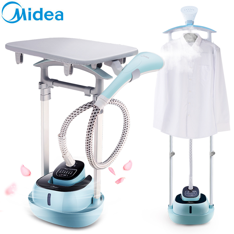 美的/Midea YGD20D7 挂烫机 6档2L水箱1800W 可卧可立双杆立式蒸汽挂烫机 家用挂式小型手持熨斗