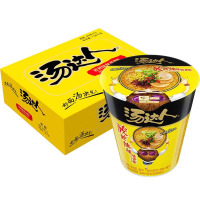 统一汤达人方便面杯面桶面6杯日式豚骨面/酸酸辣辣豚骨面/海鲜拉面汤面泡面方便速食品(指定口味备注默认随机发单口味)临期