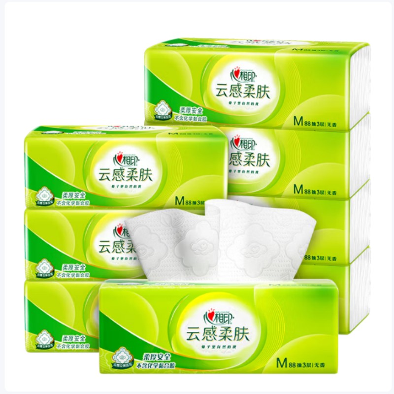 心相印DT18098 152*190mm*3层 *88抽 8包/提高清大图