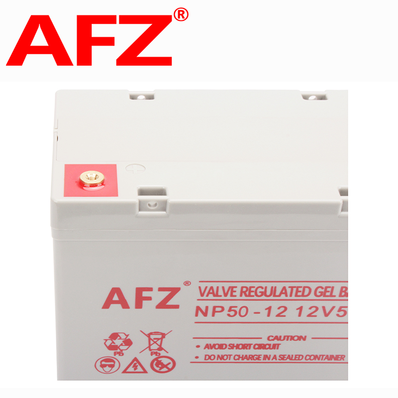 AFZ胶体蓄电池12V50AH消防通信直流屏UPS应急照明EPS电瓶NP50-12高清大图