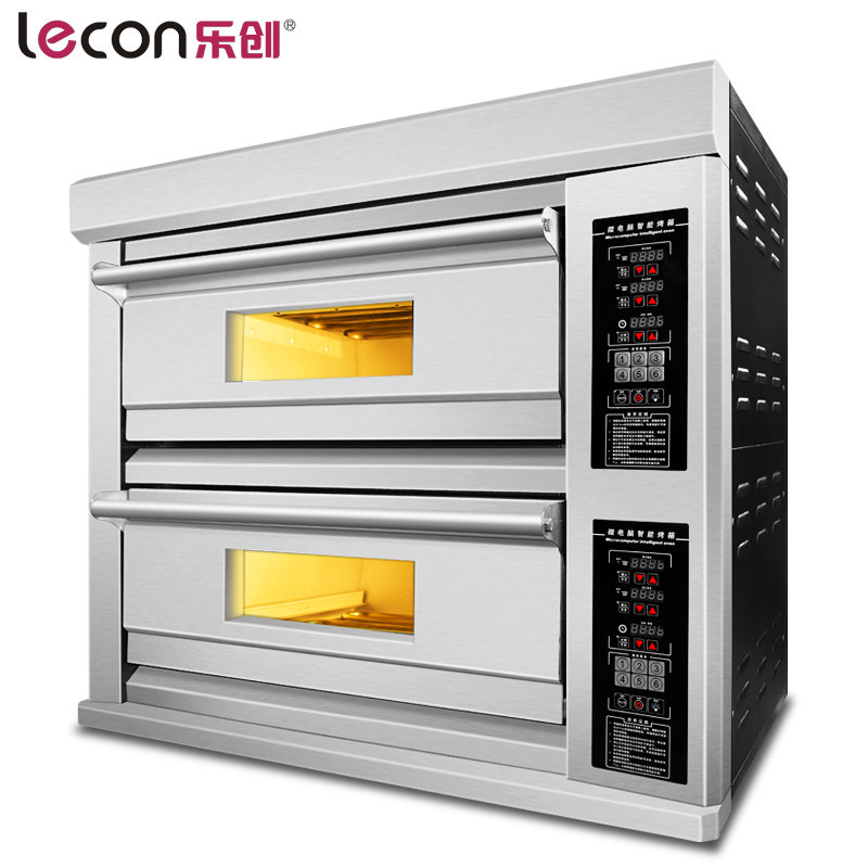 lecon/乐创洋博 KPO-2A 大型面包烤箱烤炉 二层二盘商用烤箱 电烤箱商用蛋糕披萨蛋挞烘炉 奶茶设备