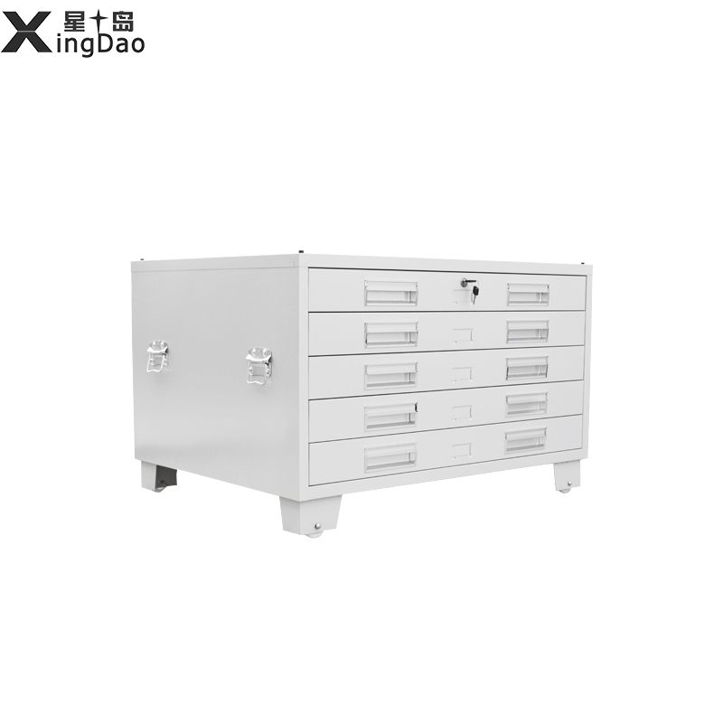 星岛钢制底图柜带锁工程设计图纸柜图纸抽屉文件柜收纳柜印刷菲林片柜子地图存画柜0号下节