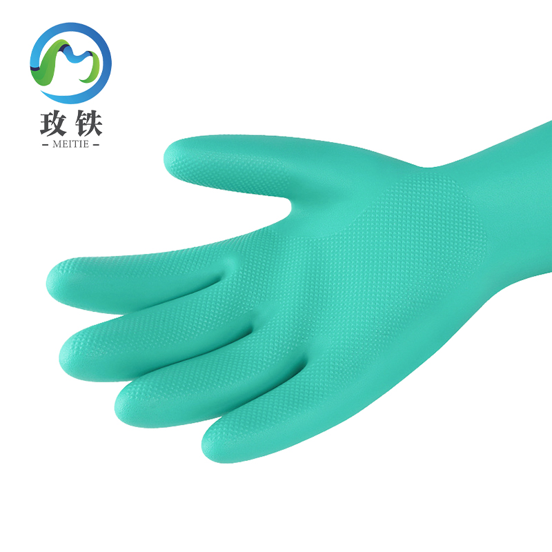 玫铁 丁腈防化耐酸碱手套 M码 双高清大图