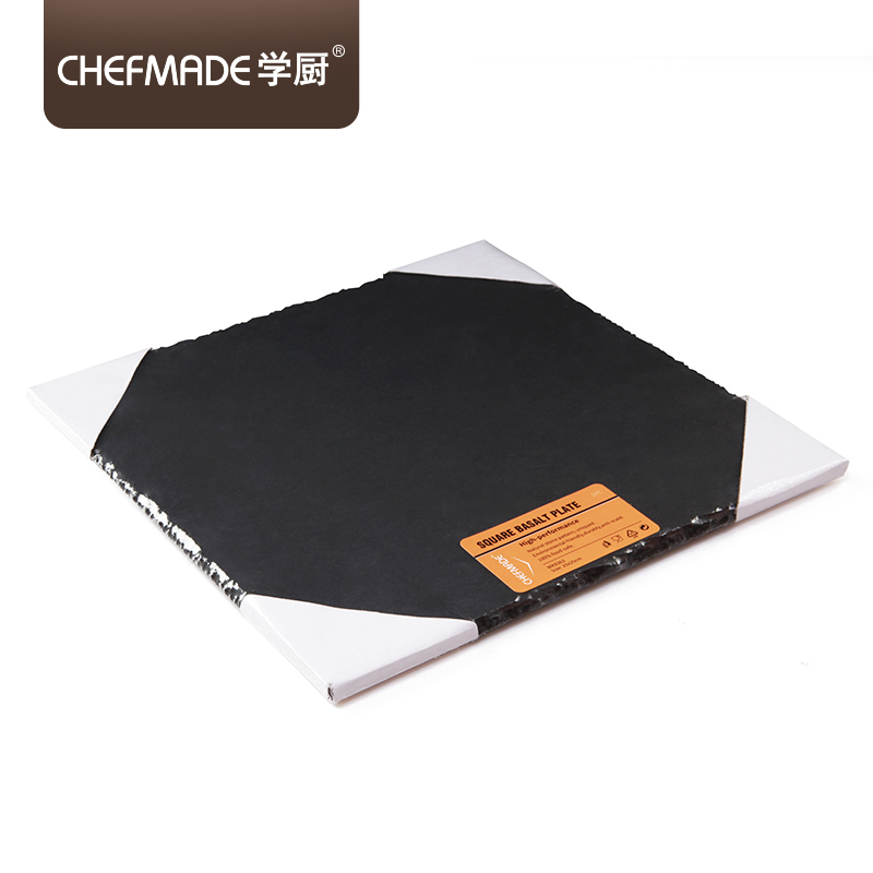 学厨CHEF MADE 岩石创意餐盘家用板岩餐具西餐盘点心寿司盘正方形烘焙工具 厨房工具WK9363