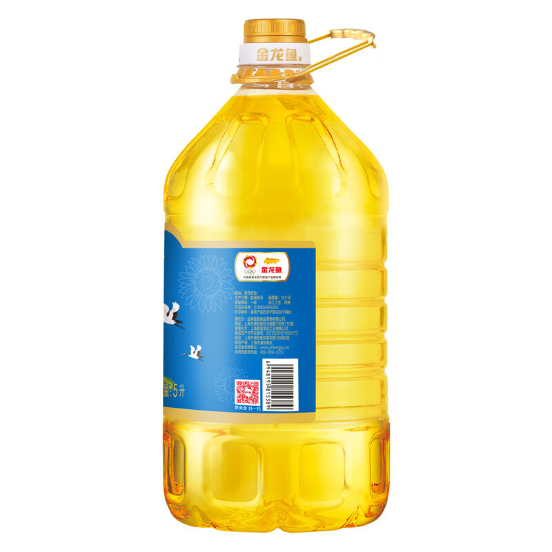 金龙鱼 甄露鲜萃葵花籽油5L 脱壳压榨
