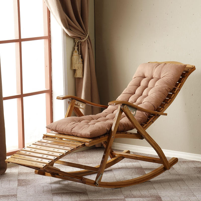 寻木匠竹躺椅竹折叠椅子实木竹靠背椅凉椅办公室午休椅老人椅竹摇椅
