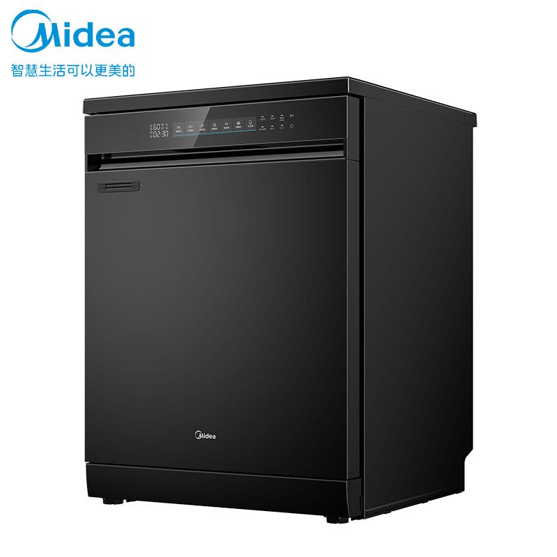 美的(Midea)14套嵌入式洗碗机 RX600Pro 升级105℃热风烘干+升降碗篮 一级水效 三星消毒 分层洗 独立图片