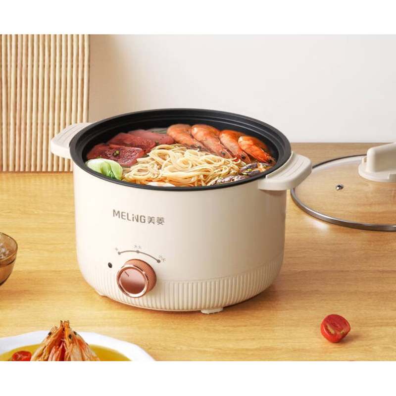 美菱多功能电火锅多功能锅花式料理 焖/煮/涮/炖2L MT-LC1829高清大图