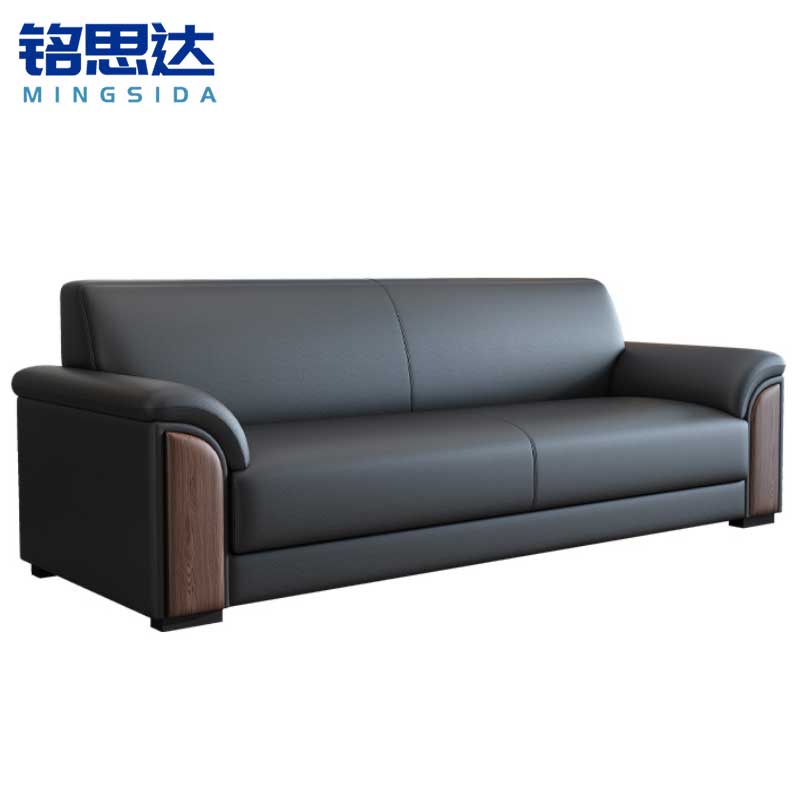 铭思达办公室接待沙发三人张高清大图
