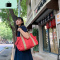 新款2019大容量韩版潮流女包百搭秋季ins帆布包休闲手提单肩包袋NEW LAKE女士单肩包