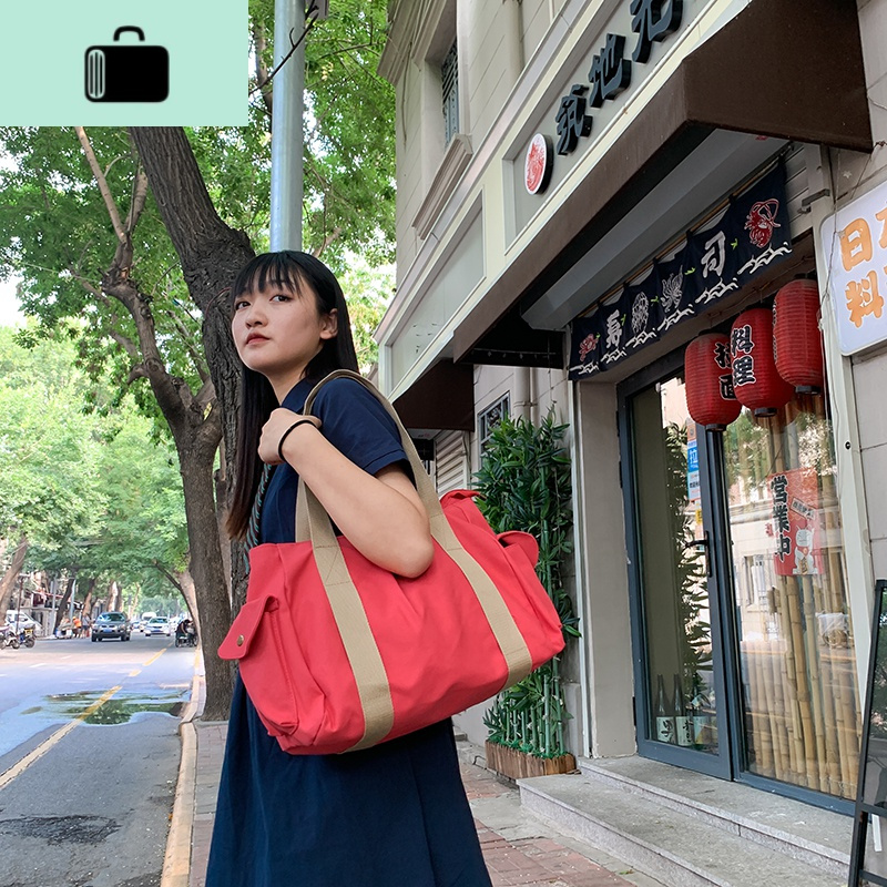 新款2019大容量韩版潮流女包百搭秋季ins帆布包休闲手提单肩包袋NEW LAKE女士单肩包