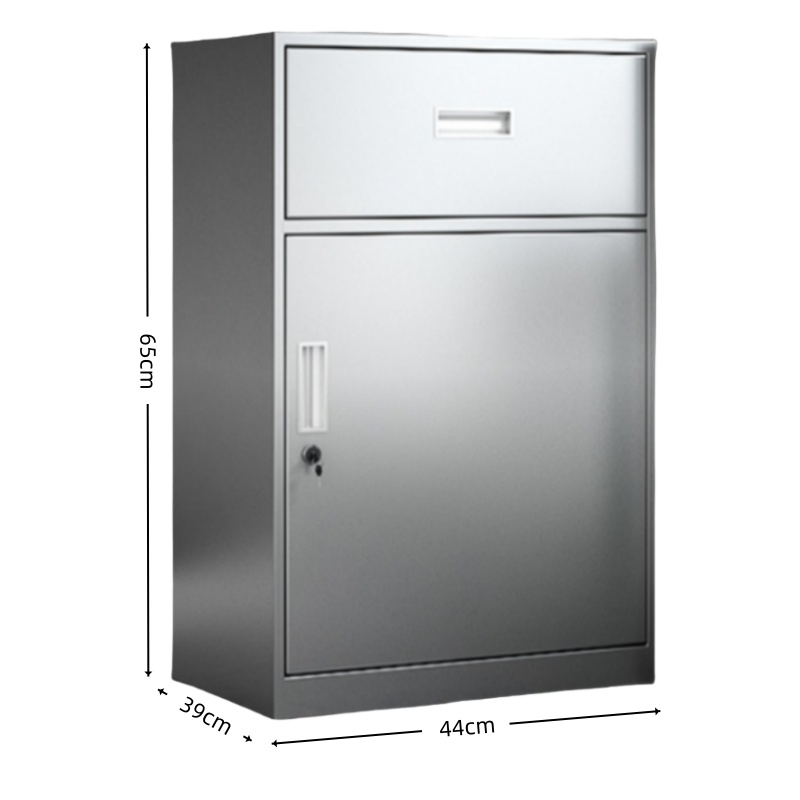 智叶舟不锈钢矮柜一门一斗44*39*65cm台高清大图