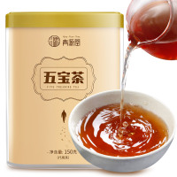 青源堂 五宝茶 150克 盒装 成人 保健茶饮花草茶代用茶玛卡芡实茯苓人参桑葚枸杞黄精山药甘草葛根杜仲雄花
