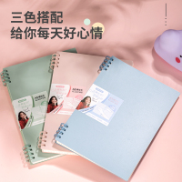 得力deli24204线圈本螺旋本[欧阳娜娜]学生80张加厚方格本笔记本子文艺日记本文具加厚商务记事本a5简约活页本